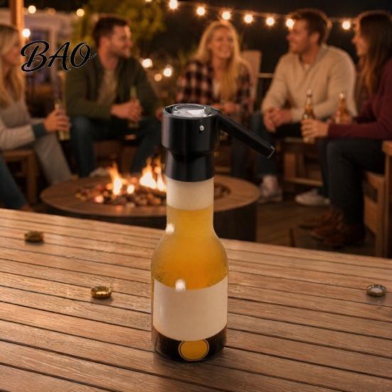 Ergonomic Bottle Opener Opener, Easy One-Hand Use, Push-Down Design Ejection Creative for Parties Barbecues And Gifts Casual Gathering