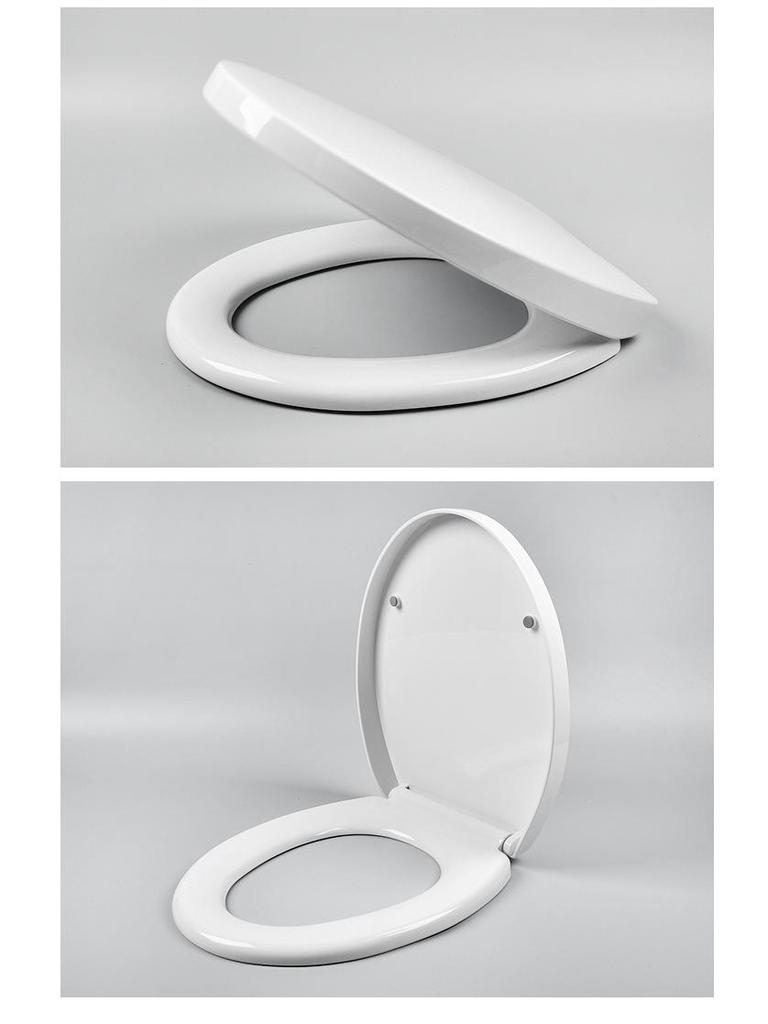 Универсальная крышка для унитаза с механизмом плавного закрывания и быстрого снятия, в старомодном стиле, с утолщенной крышкой (Тип U/V/O)