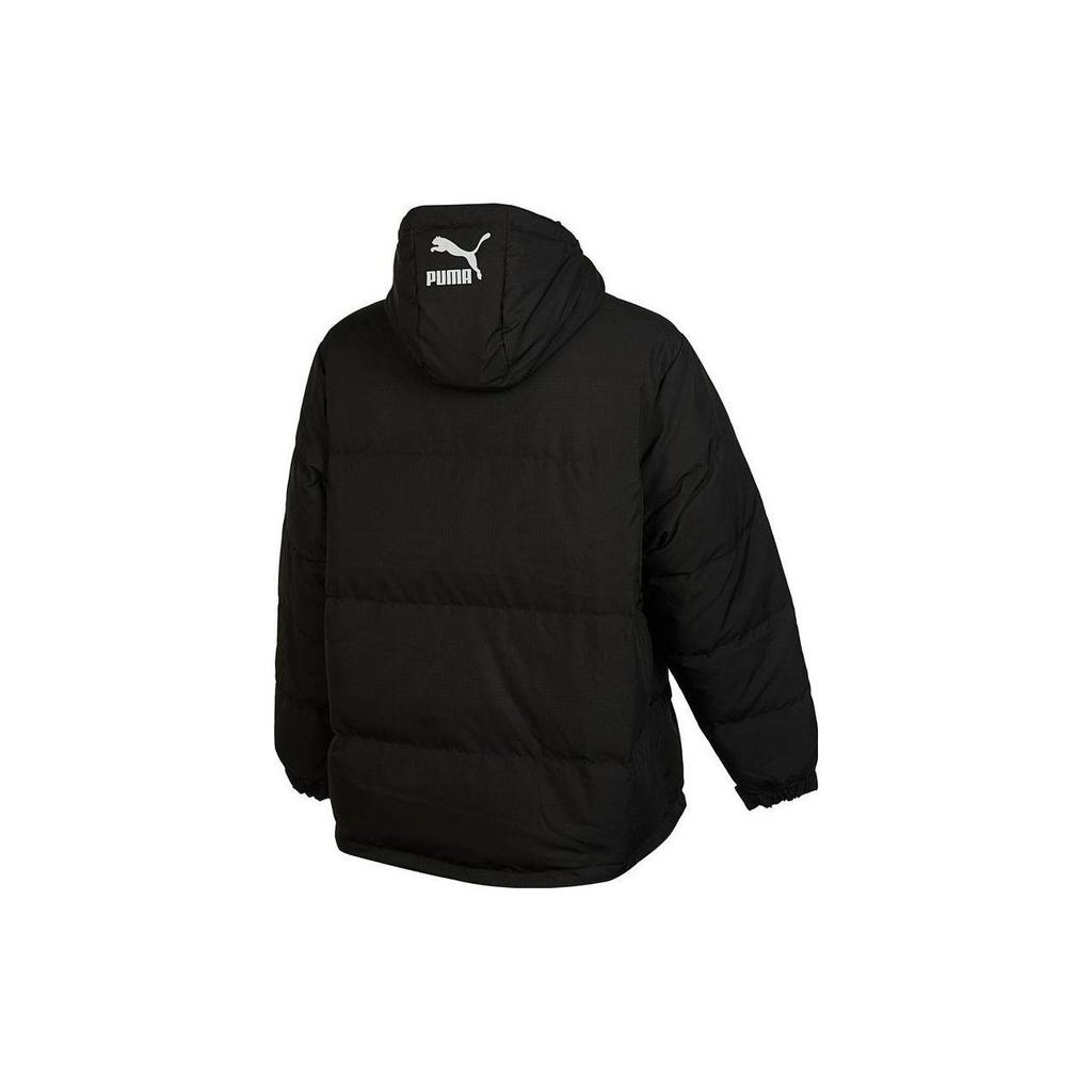 Puma Пуховик Унисекс Черный С Капюшоном Умеренный Пуховик 539727-01