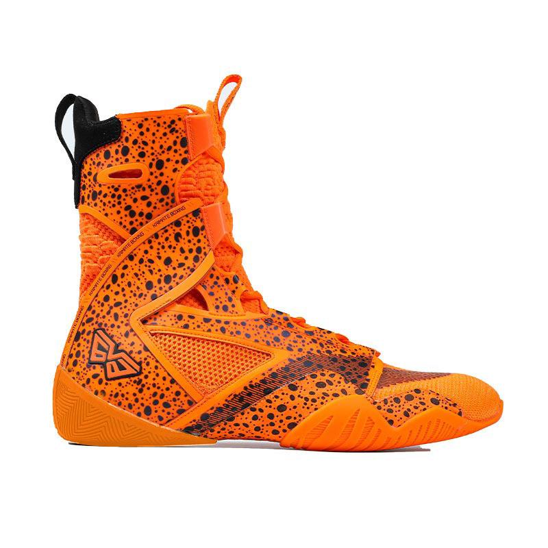 V63 High Tube Boxing Sneakers for Adult Kid Size 38-46 Fighting Footwears Couples Hard-Wearing Gym Wrestling Boots