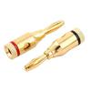 12Pcs Gold 24K Banana Plugs Audio Jack Speaker Wire Cable Screw Connector Us