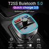 Bluetooth 5.0 FM-передатчик - GOBRO - Автомобильный модулятор - Зарядное устройство USB QC3.0 - Громкая связь