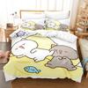 Милый мультяшный животный милый питомец трехкомпонентный 3D цифровая печать пододеяльник наволочка постельное белье