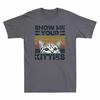 Funny Cat Retro Show Version Vintage Unisexs TShirt Kitties Tee Your 2 Me Cotton