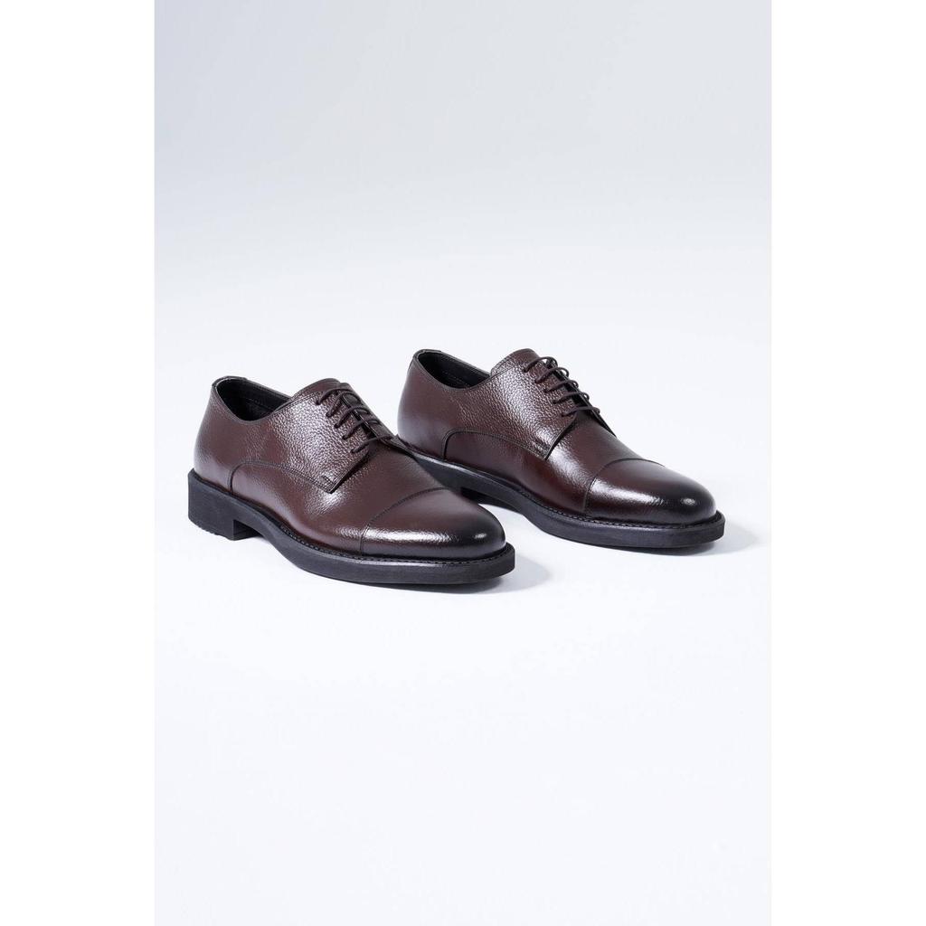 Классическая мужская обувь из натуральной кожи Дерби на шнуровке