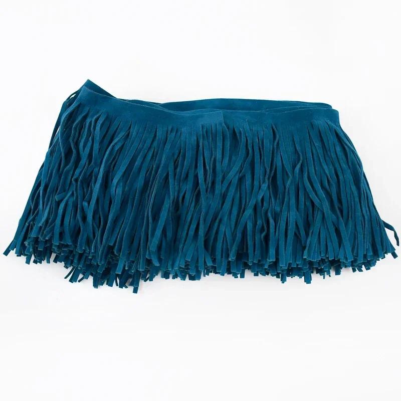 2 Метра Бахрома Лента 10-30см Кожа Замша Кисточка Кружево для Украшения Платьев Сумки Багажа Отделка Швейные Принадлежности