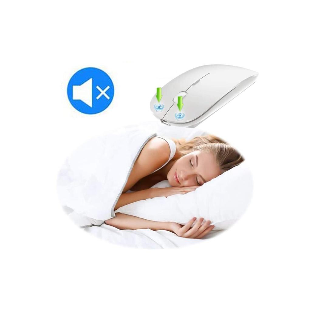 Новый стильный дизайн, перезаряжаемая бесшумная мышь для компьютера и ноутбука, беспроводная Bluetooth-мышь