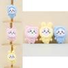 Adorable Plush Keychain Cute Cartoon Doll Soft Stuffed Animal Bag Charm