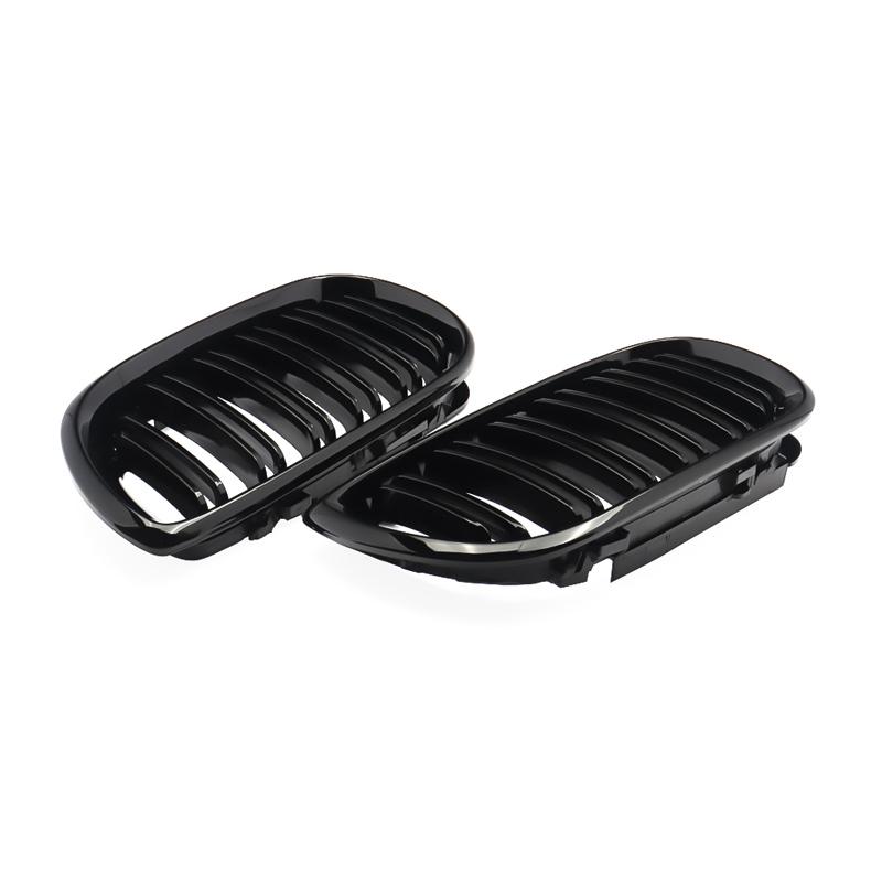 Car ABS Front Bumper Radiator Kidney Grilles Gril For BMW E46 3 Series 2002-2005 Car Accessories Styling Gloss Black