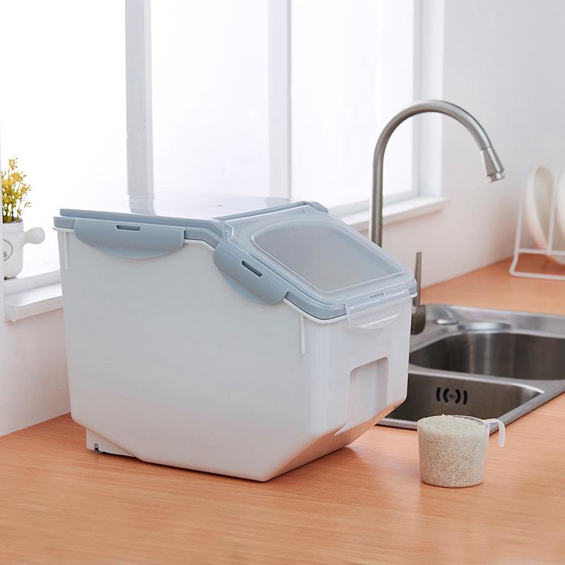 10 кг герметичный пластиковый контейнер для хранения риса - защита от насекомых и влаги