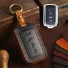Чехол для ключа автомобиля для Maserati Grecale Levante Gt 4 кнопки Keyless Go Пульт Дистанционного Управления Кожаная Защитная Оболочка Брелок Аксессуары