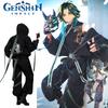 Genshin Xiao Impact Cosplay Costume Daily Work Clothes Uniform Party Black Suit