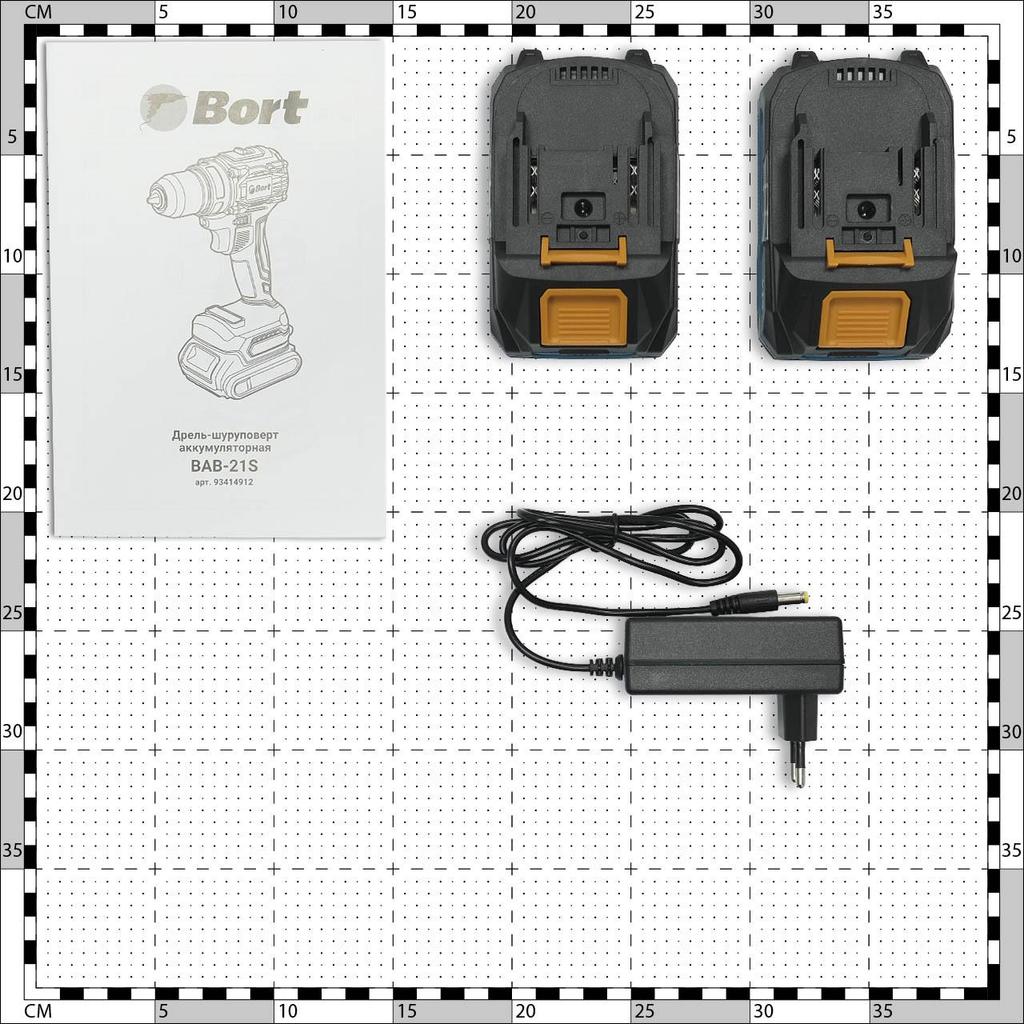 Коррозионная дрель-отвертка БОРТ БАБ-21С (2x2Ач+зарядное устройство)
