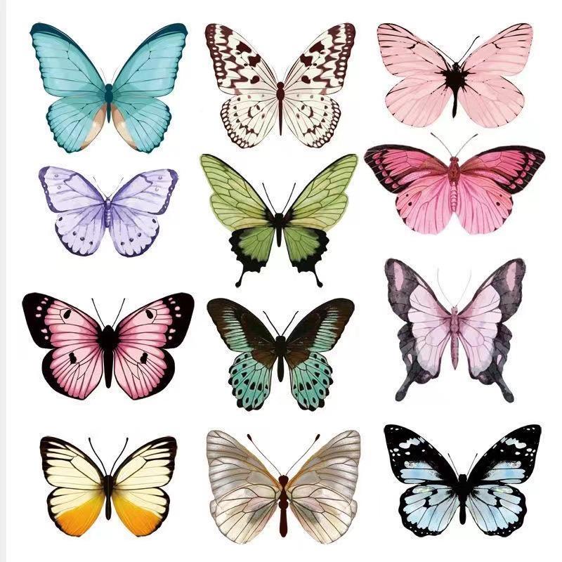 3D-фотонастенная доска из фетра с бабочками — самоклеящееся украшение для дома и тематическая доска для объявлений.