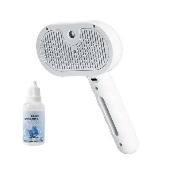 Паровая щетка для домашних животных, самоочищающаяся расческа для ухода за домашними животными с распылителем воды, перезаряжаемая паровая массажная щетка для удаления шерсти с кошек и собак