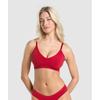 Бесшовный бюстгальтер-бралетт с V-образным вырезом Карминно-красный B6a7k Rbqw