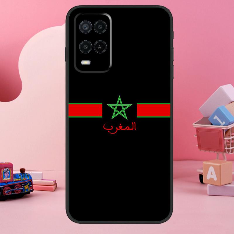 Флаг Марокко Марокканский Чехол Для OPPO A74 A54 A94 A15 A16 A17 A57 A77 A57s A52 A72 A91 A93 A96 A5 A9 A31 A53 Чехол