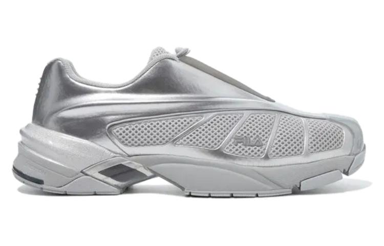 Men's Sneakers FILA Athleisure Low top Training Shoes Unisex Silver