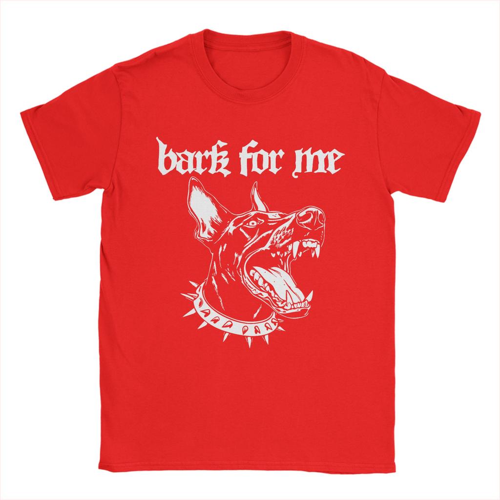 Bark for Me Fierce Doberman Blackletter Aesthetic Dog Lover Mens T Shirts Awesome Tees Short Sleeve Round Collar TShirt Cotton