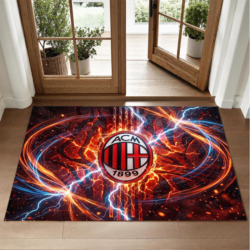 AC Milan Design Crystal Velvet Rug Soft Decorative Mat for Bedroom Entrance
