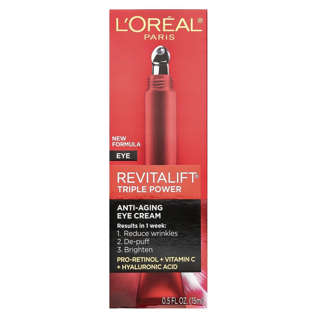 L'Oréal, Revitalift Triple Power®, Eye Cream, 15 Ml (0.5 Fl Oz)