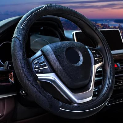 TATACLEA Чехол на руль, Для легковых автомобилей, Пассажирских автомобилей, Натуральная кожа, O-образный, Чехол на руль