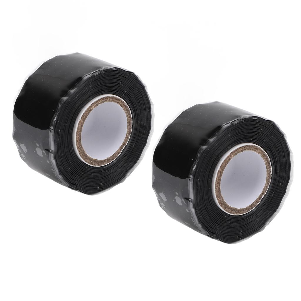 2 шт. Самоклеящаяся лента, не клейкая, 0,98 дюйма X 9,84 фута, водонепроницаемая, черная резиновая, герметичная уплотнительная лента 