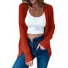 Women's Autumn Button Solid Color Long Sleeve Cardigan Women's Knit Sweater