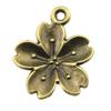 10Pieces Flower Charms Handmade Antique Bronze Color Brand: WYISYWG 20x16mm