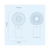 (Blue) YOOBAO Y-F3PL 8000mAh Handheld Fan Portable Cooling Fan with Battery Indicator