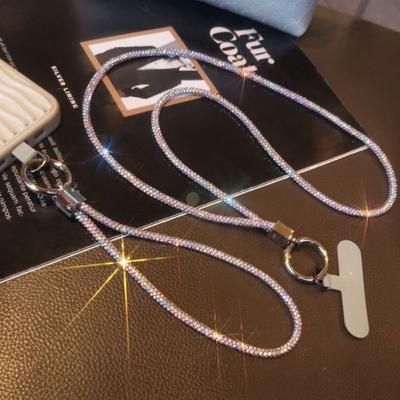 Блестящий блестящий шнурок для телефона со стразами, брелок на шею, аксессуары для телефона