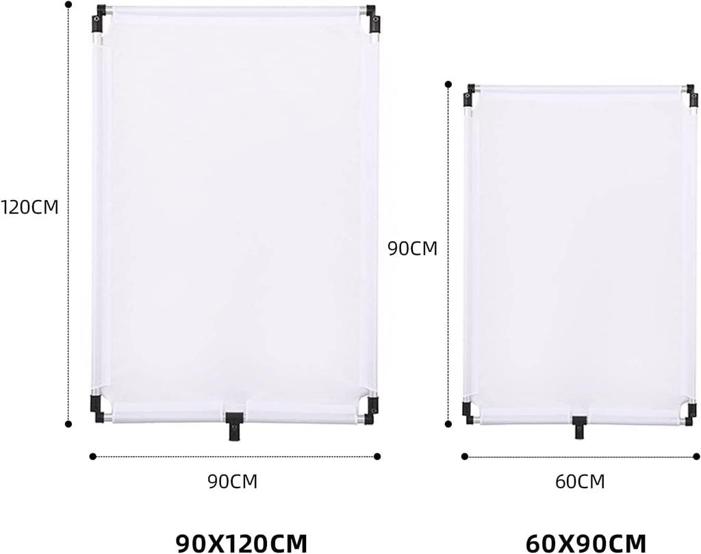 SOONPHO Рамка для фотографий 90 x 120 см Отражатель-рассеиватель Sanscrim Черный Белый Золотой Серебряный 5-цветный набор Поставляется с мягким футляром для хранения Легко