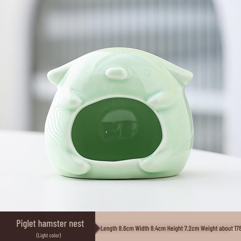 Охлаждающее керамическое убежище для хомяков: Летний приют и игровой домик