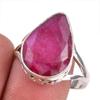 Красный Рубин(Смоделированный) Подарочное кольцо из серебра 925 пробы с драгоценными камнями ручной работы S.9.5 j8O55