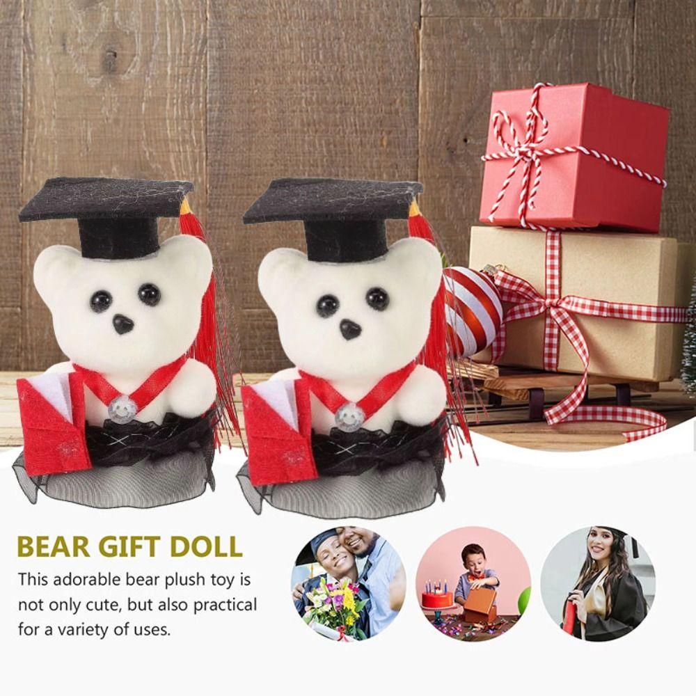 10 Pcs/set Graduation Ceremony Graduation Bear Doll Bouquet Bachelor Bear Plush Toy Student