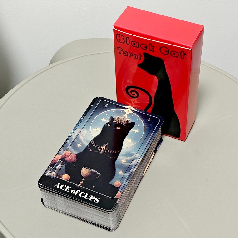 10,3*6 см Таро Черного Кота, колода Теневого Кота, кошачья колода, 78 карт Таро, основанная на системе Райдера-Уэйта для начинающих