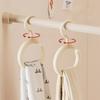 Dopamine Hook Multifunction Rotatable Scarf Hat Bag Hanger Round Silk Scarf Display Closet Organizer System Hangers For Clothes