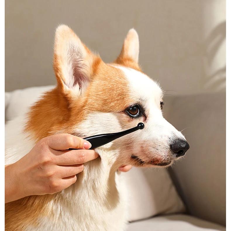 Щетка для удаления пятен от слез домашних животных Мини-щетка для удаления пятен от слез у собак Расческа для чистки глаз домашних животных Мягкая и удобная расческа для ухода за домашними животными