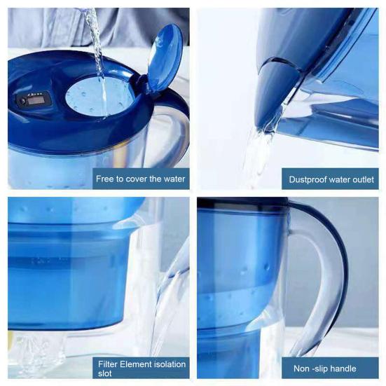 2500 мл фильтр для воды кувшин портативный чайник для очистки воды с активированным углем Clean Purify для домашнего офиса