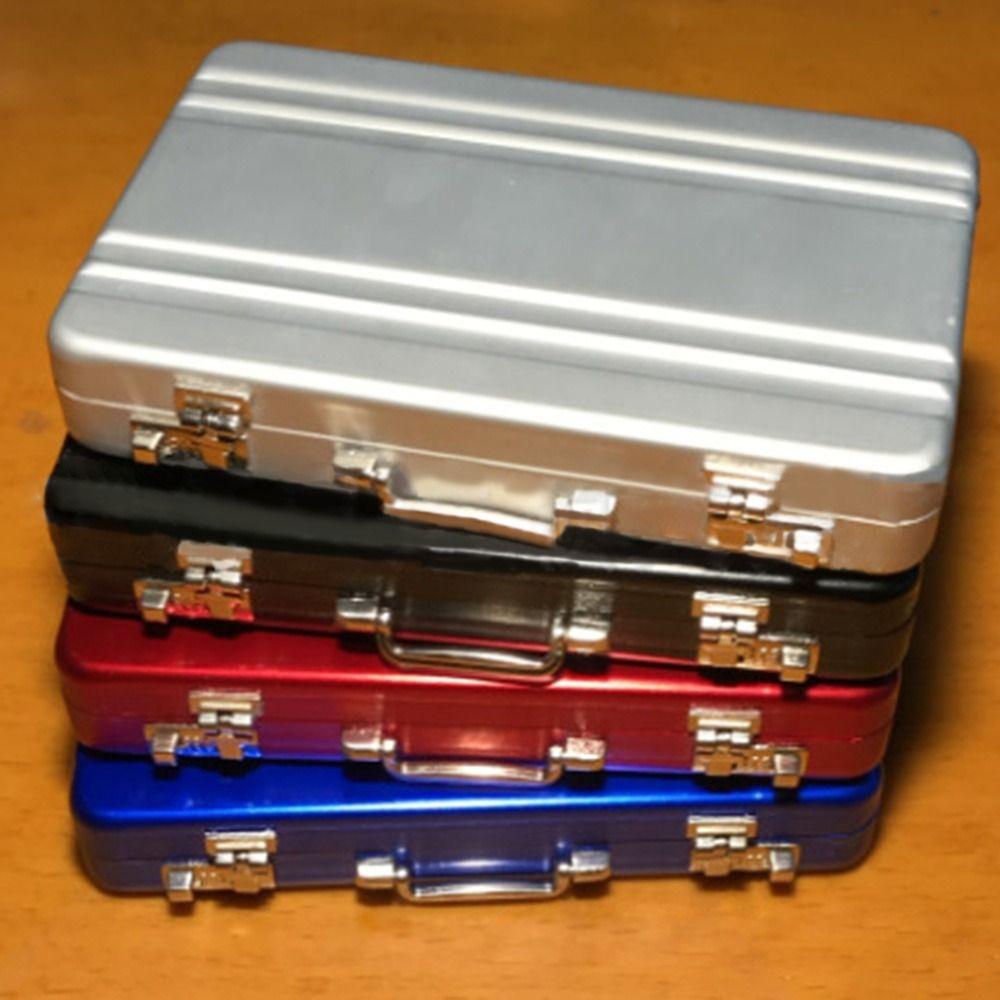 High Quality Aluminum Alloy Mini Suitcase Business Card Box Storage Box Jewelry Case Card Holder