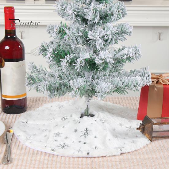 Мини-юбка в виде рождественской елки со снежинкой/звездным узором, круглая моющаяся юбка в виде рождественской елки, украшение для дома