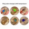 Open Gradient Mood Rings Adjustable Changing Color Ring Simple Thermochromic Ring  Ins Style