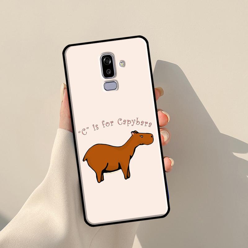 Чехол с милым животным капибарой для Samsung Galaxy J3 J5 J7 2017 A3 A5 J1 2016 J4 J6 Plus A6 A7 A8 A9 J8 2018 Coque