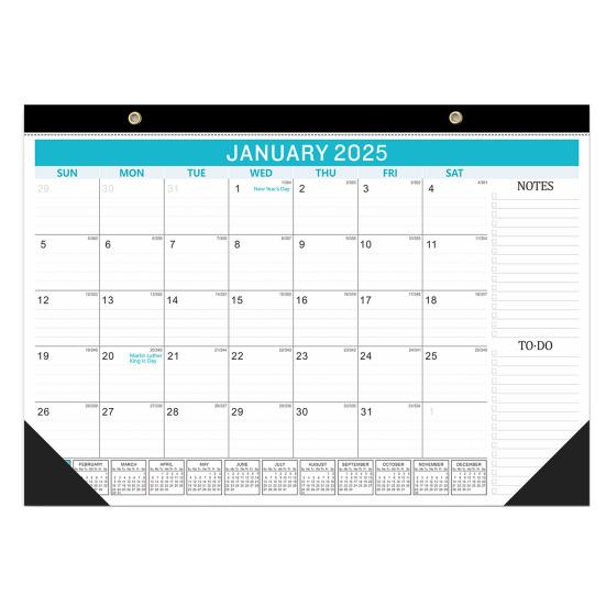 2025/01-2026/06 Календарь Настенный календарь с отверстиями для подвешивания Премиум бумага Прочная четкая печать Ежегодный планировщик Календарь
