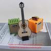 1 набор гитарных мини-медиаторов, ящик для хранения, миниатюрный кукольный домик 1/12, декоративные реквизиты для музыкальных сцен, аксессуары для кукол, игрушки