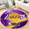 1 шт. Круглый ковер для офиса с изображением Баскетбольной команды Lakers, Под офисные стулья, Спальня, Гостиная, Домашний декор a0926182