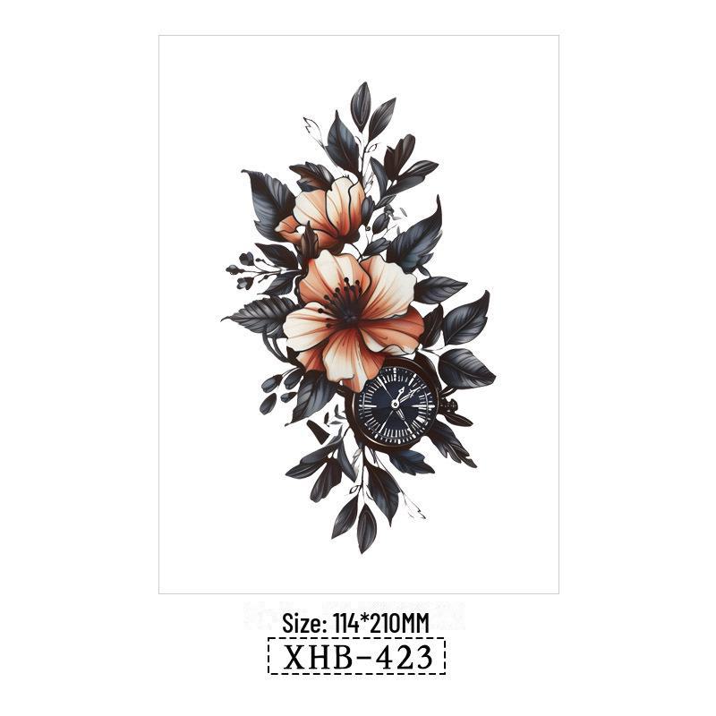 3D реалистичные временные татуировки-наклейки с изображением бабочек, тигров и змей