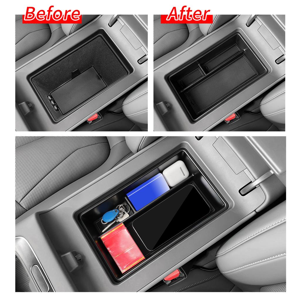 for Xpeng P7+ 2025-2026 Center Console Armrest Storage Box Tray Organizer Car Interior Accessories Tidying