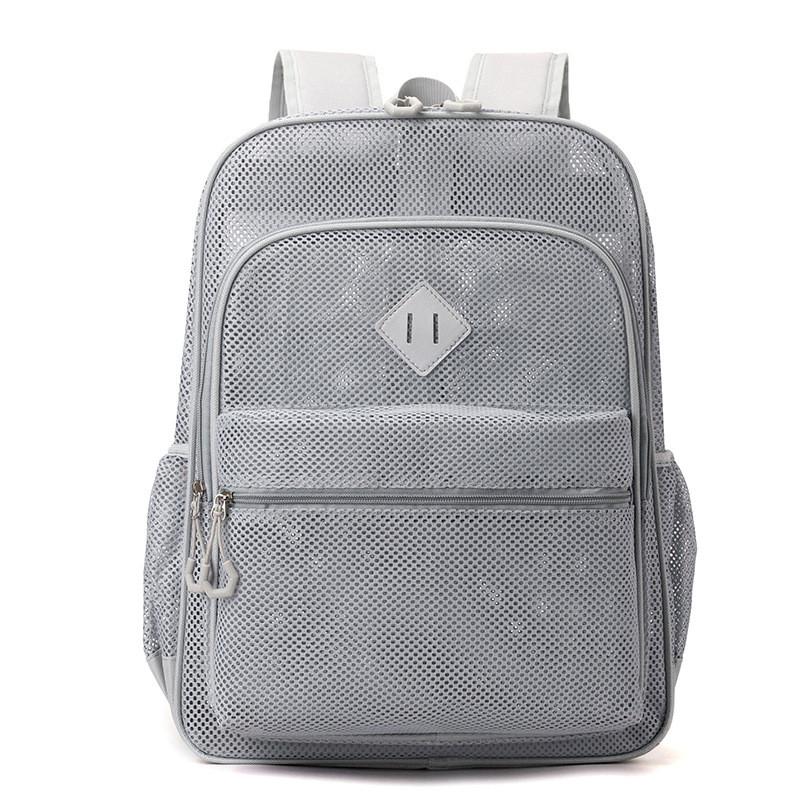 Modern Mesh Laptop Backpack With Breathable Polyester For Students And Travel