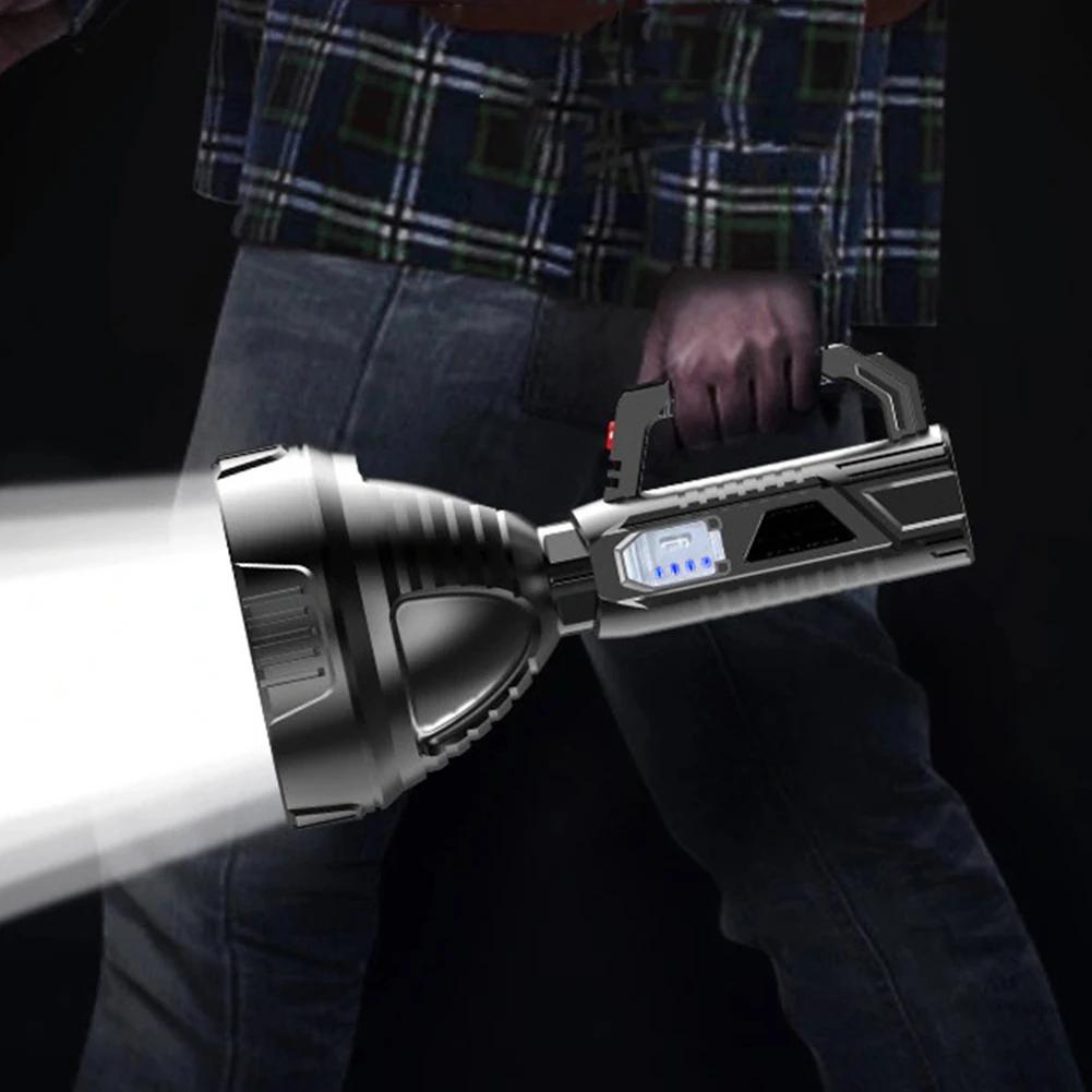 Новый мощный светодиодный фонарик, водонепроницаемый фонарь для рыбалки, USB перезаряжаемый мощный прожектор, лампа для кемпинга